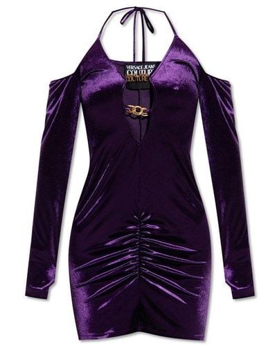Versace Velvet Dress - Purple