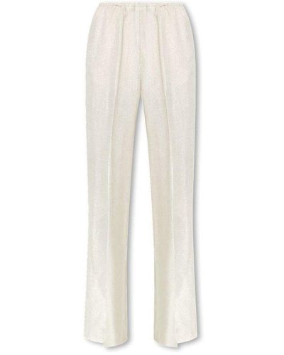 Forte Forte Pants With Lurex Threads - White