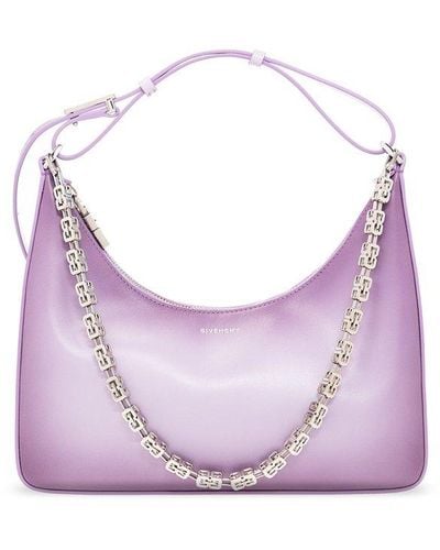 Givenchy 'moon Cut Small' Hobo Bag - Purple