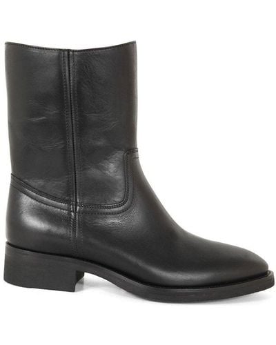 Maison Margiela Almond Toe Ankle Boots - Black