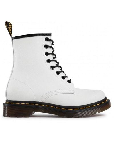 Dr. Martens 1460 Round Toe Lace-up Boots - White