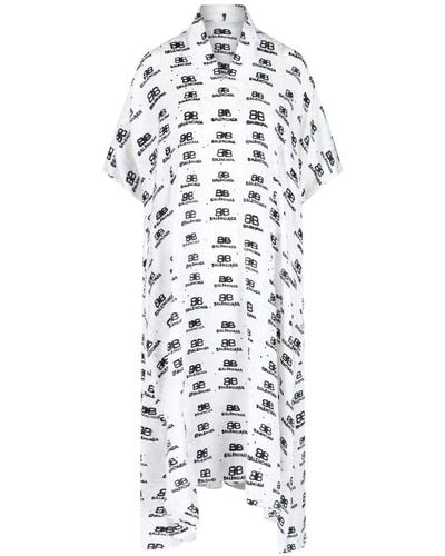 balenciaga dress white
