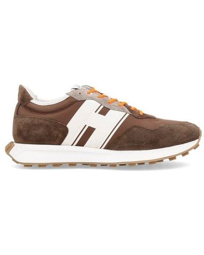 Hogan H601 Lace-up Sneakers - Brown