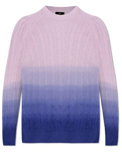 Etro Oversize Sweater, - Purple