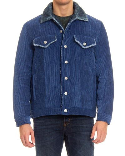 Roberto Collina Collared Button-up Jacket - Blue