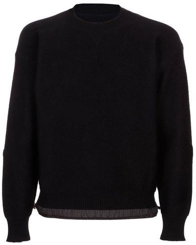 Sacai Knit Pullover - Black