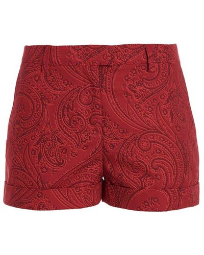Etro 'paisley' Shorts - Red
