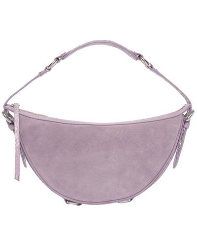BY FAR Gib Zipped Shoulder Bag - Purple