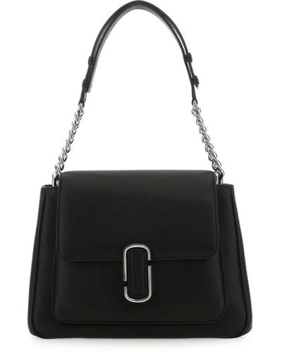 Marc Jacobs Black Leather J Marc Shoulder Bag