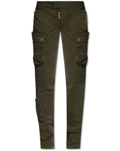 DSquared² Patched Pants, - Green