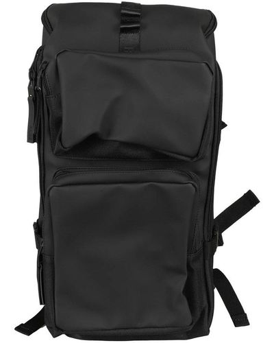 Rains Trail Cargo Zipped Backpack - Black