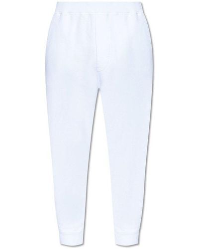 DSquared² Relaxed Dean Fit Joggers - White