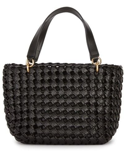 THEMOIRÈ Kobo Knots Top Handle Bag - Black