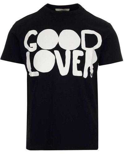 Valentino Good Lover Printed T-shirt - Black