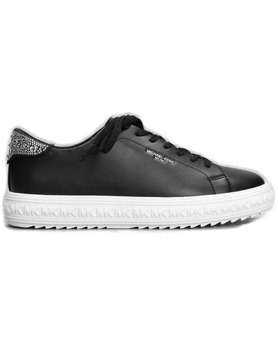 Michael Kors Embellished Low-top Sneakers - Black