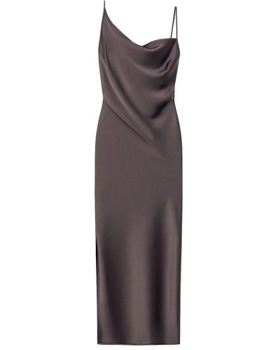 Nanushka Asymmetric Midi Dress - Purple