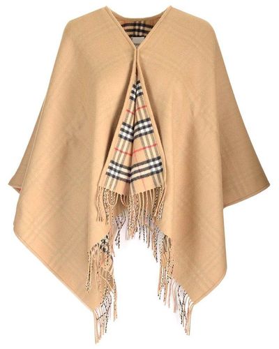 Burberry Reversible Cape - Natural