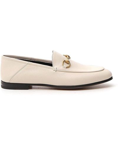 Gucci Brixton Horsebit Loafers - White