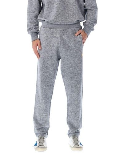 Golden Goose Heather Grey Cotton And Elastane Star Trousers