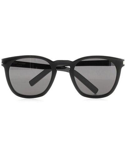 Saint Laurent Classic 28 Square Frame Sunglasses - Gray