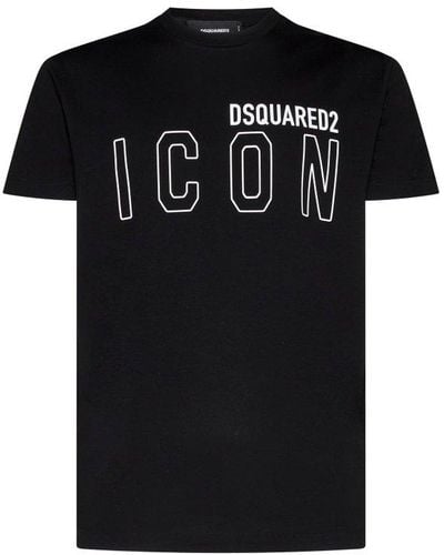 DSquared² Icon Logo-print T-shirt - Black