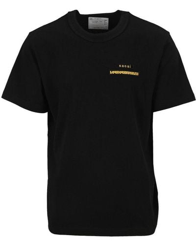 Sacai Graphic Print T-shirt - Black