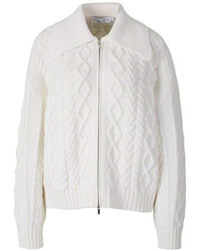 Proenza Schouler Wool Knitted Cardigan - White