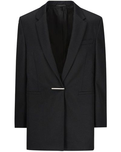 Givenchy Long Sleeved Oversized Jacket - Black