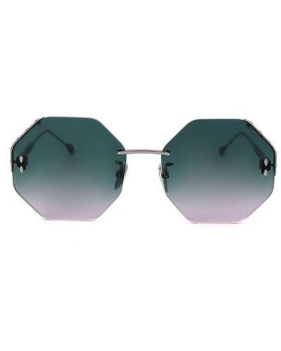 Isabel Marant Polygonal Frame Sunglasses - Black