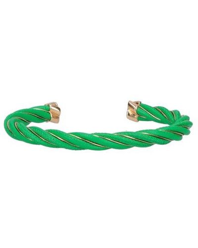Bottega Veneta 'twist' Rigid Bracelet - Green