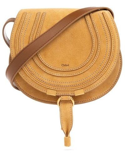 Chloé 'marcie Small' Shoulder Bag, - Orange
