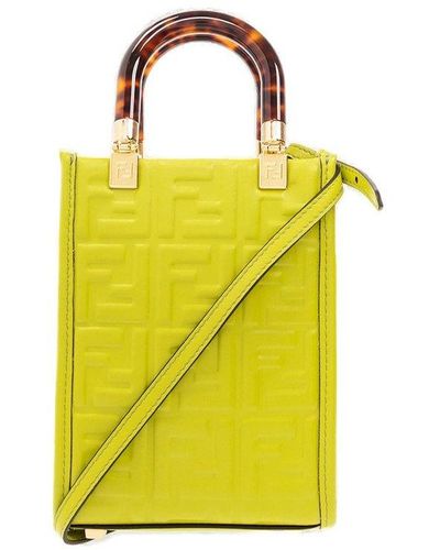 Fendi 'sunshine Mini' Shoulder Bag - Yellow
