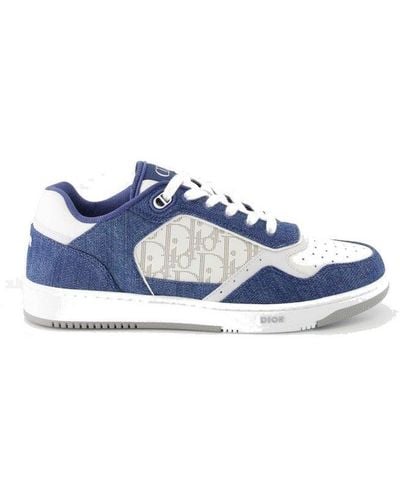 Dior Oplique Printed Low-top Trainers - Blue