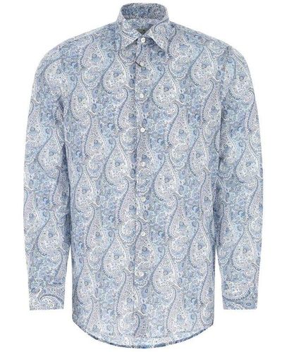 Etro Cotton Shirt - Blue