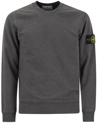 Stone Island Round Neck Sweatshirt - Gray