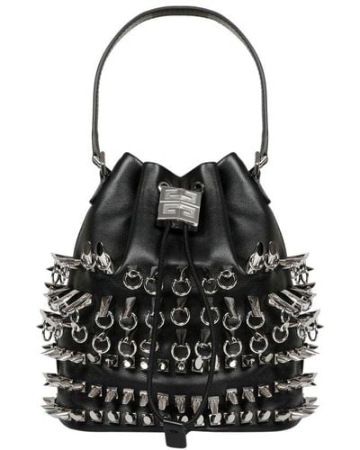 Givenchy 4g Studded Bucket Bag - Black