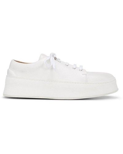 Marsèll Round Toe Lace-up Trainers - White