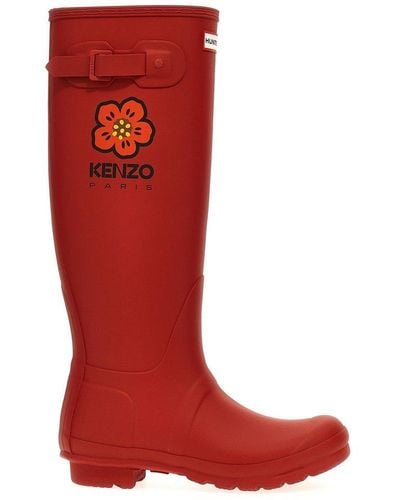 KENZO X Hunter Wellington Boots - Red