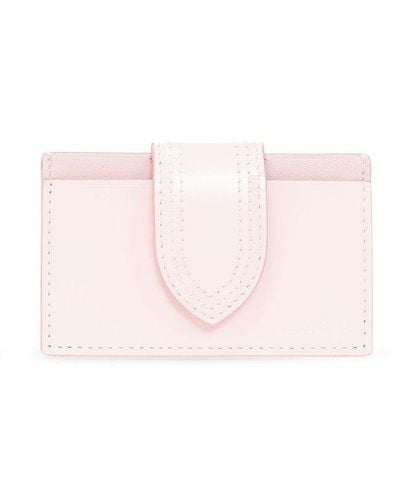 Jacquemus Leather Card Holder - Pink