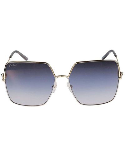 Cartier Square Frame Sunglasses - Blue