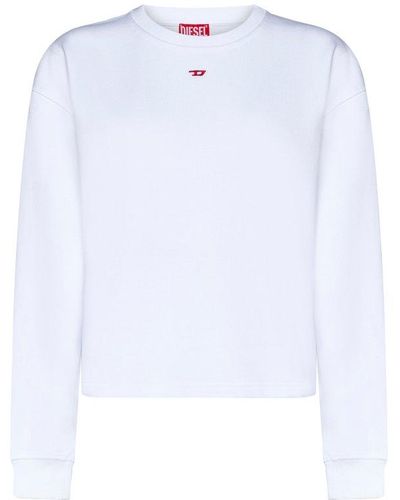 DIESEL Logo Cotton Sweatshirt - White