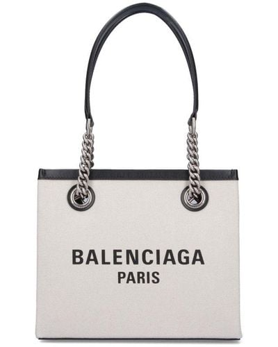 Balenciaga Duty Free Small Tote Bag - White