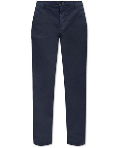 PS by Paul Smith Log Patch Straight-leg Trousers - Blue