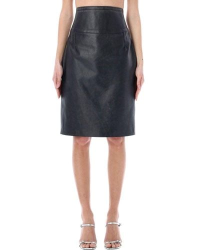 Givenchy Leather Skirt - Black
