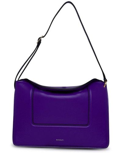 Wandler Penelope Geometric Shoulder Bag - Purple