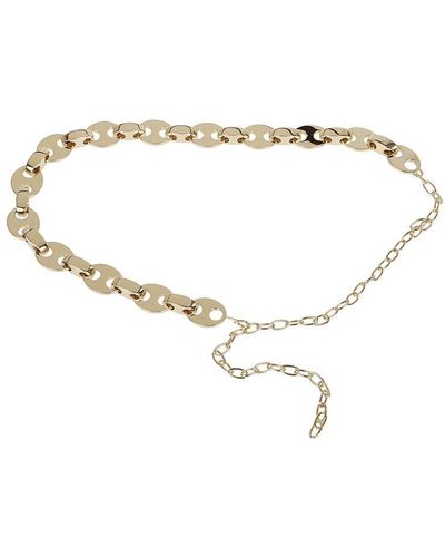 Rabanne Eight Chain-link Belt - Metallic