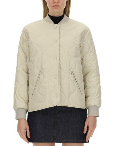 A.P.C. Quilted Buttoned Jacket - Natural