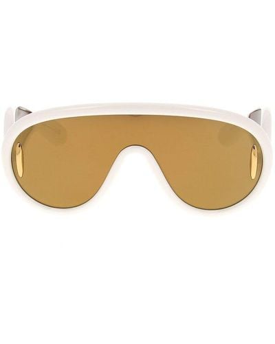 Loewe Wave Mask Sunglasses - White