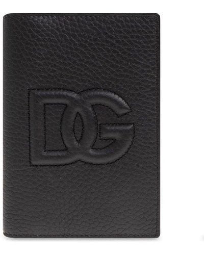 Dolce & Gabbana Passport Case, - Black