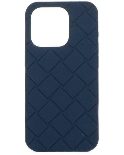 Bottega Veneta Iphone 15 Pro Case - Blue